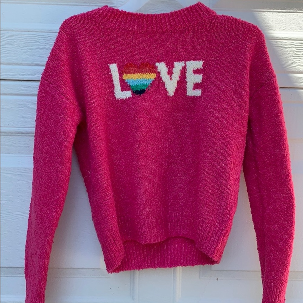 Gap kids hot pink sweater